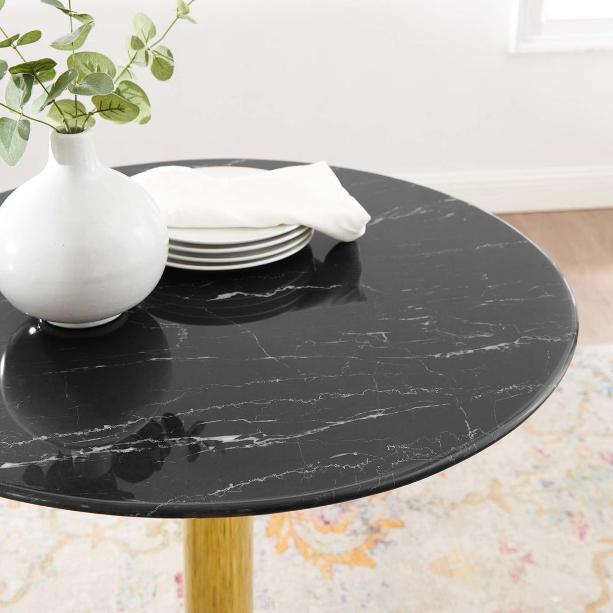 Verne Artificial Marble Dining Table by Modway