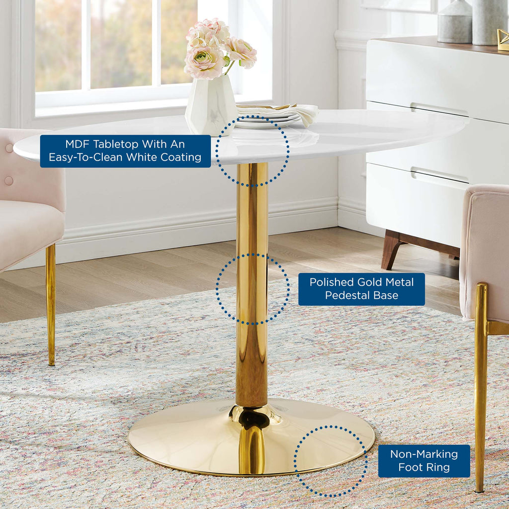 Verne Oval Dining Table by Modway