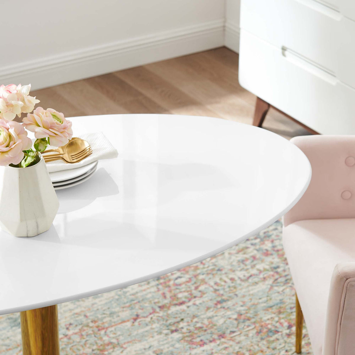 Verne Oval Dining Table by Modway