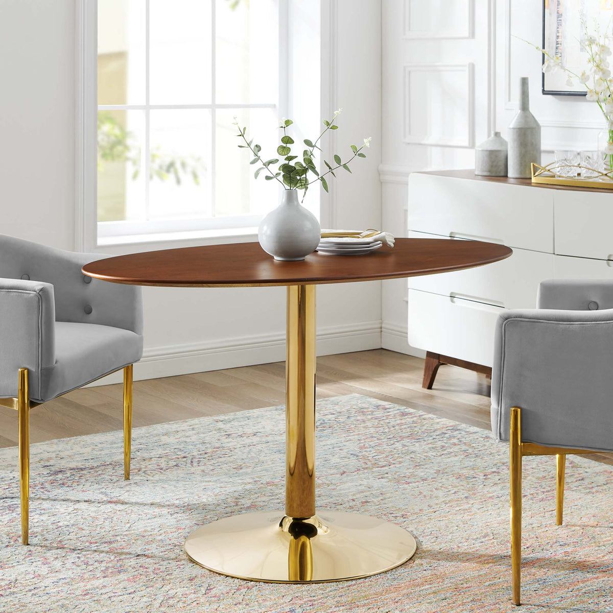 Verne Oval Dining Table by Modway