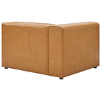 Mingle Vegan Leather Sofa and Ottoman Set by Modway