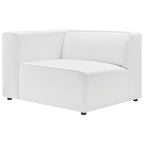 Mingle 7-Piece Vegan Leather Sectional Sofa by Modway - Tan / White (EEI-4798)