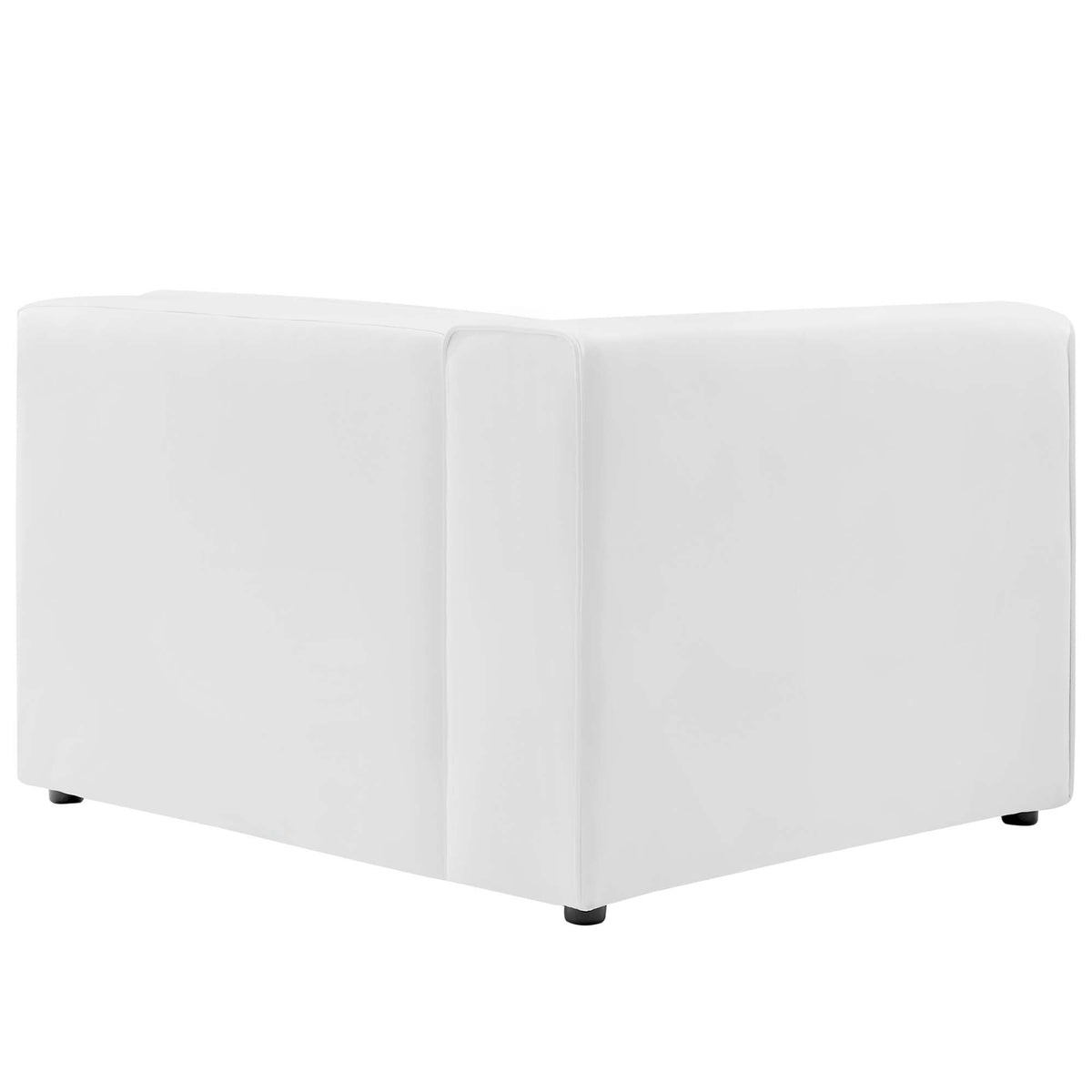 Mingle 7-Piece Vegan Leather Sectional Sofa by Modway - Tan / White (EEI-4798)
