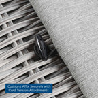Conway Outdoor Patio Wicker Rattan Loveseat by Modway