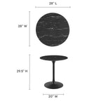 Lippa Round Faux Marble Dining Table by Modway