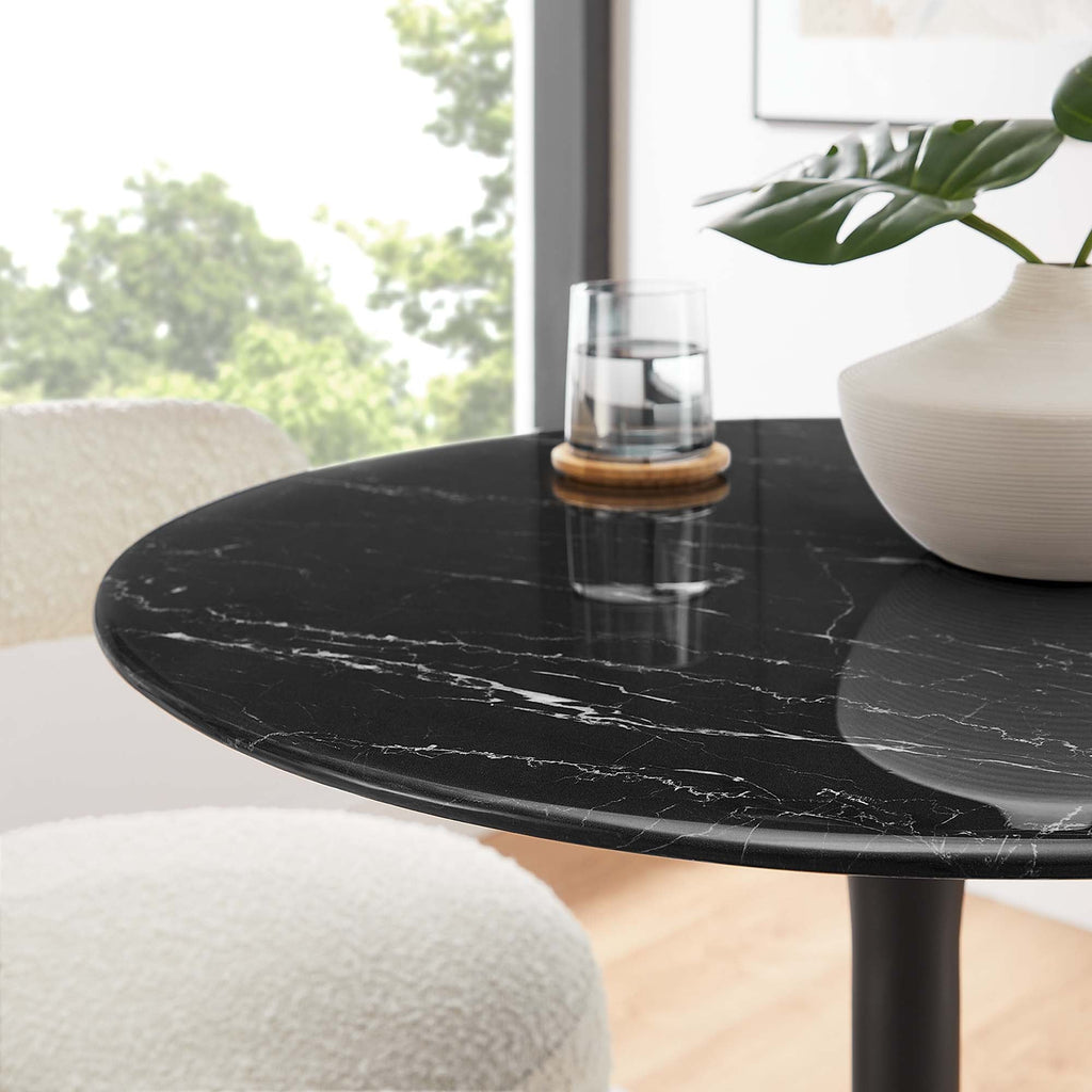 Lippa Round Faux Marble Dining Table by Modway