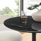 Lippa Round Faux Marble Dining Table by Modway
