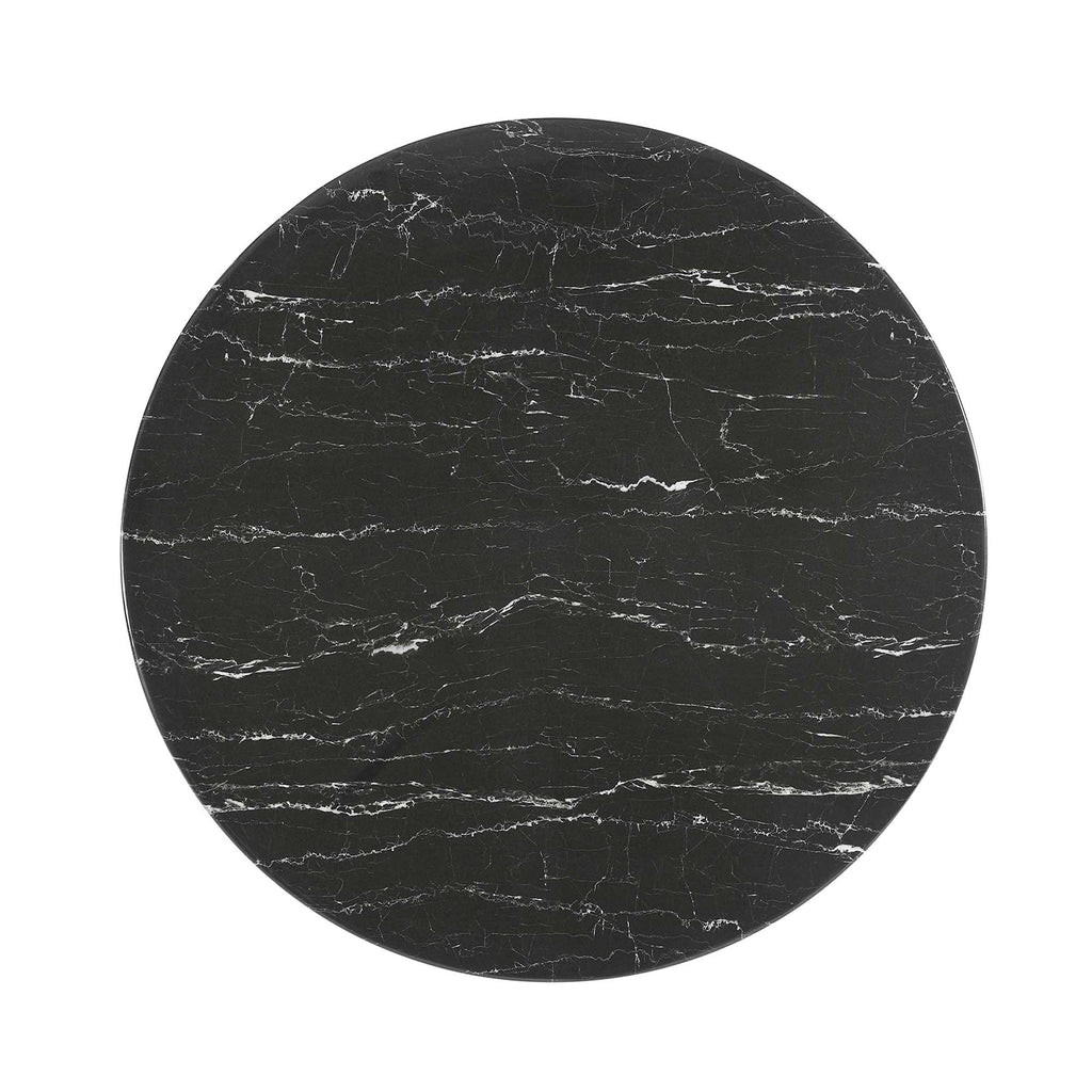 Lippa Round Faux Marble Dining Table by Modway
