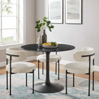 Lippa Round Faux Marble Dining Table by Modway