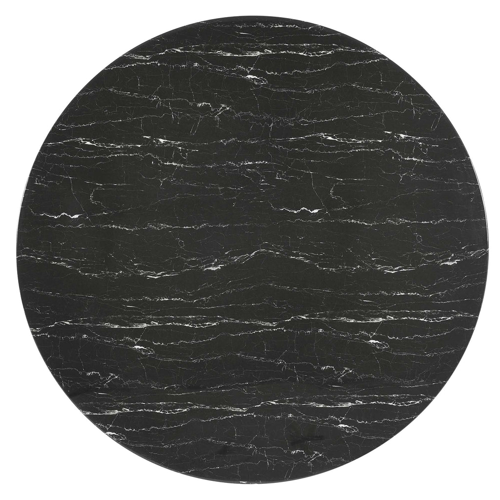 Lippa Round Faux Marble Dining Table by Modway