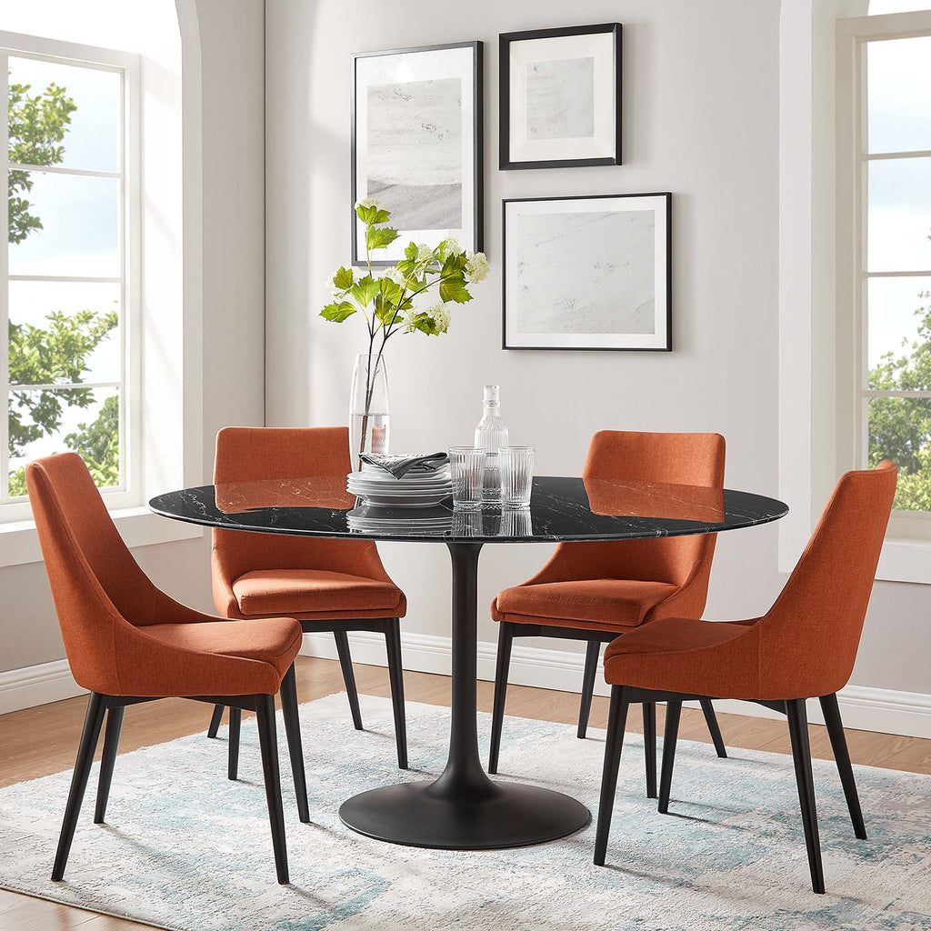 Lippa Round Faux Marble Dining Table by Modway