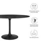 Lippa 54" Oval Faux Marble Dining Table by Modway - EEI-4880