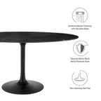 Lippa 60" Oval Faux Marble Dining Table by Modway - EEI-4881