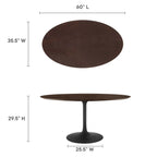 Lippa 60" Oval Wood Dining Table by Modway - EEI-4887