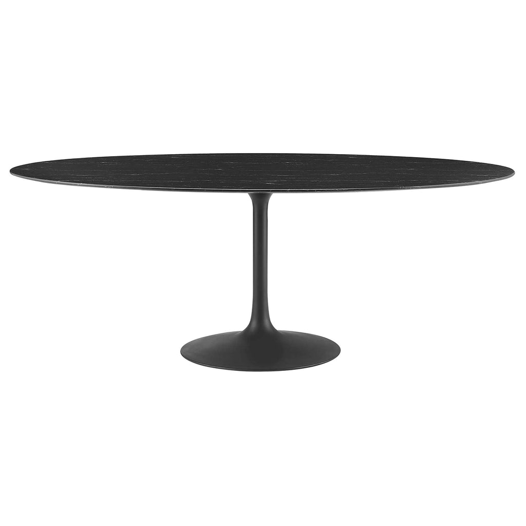 Lippa 78" Oval Faux Marble Dining Table by Modway - EEI-4889