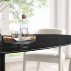 Lippa 78" Oval Faux Marble Dining Table by Modway - EEI-4889