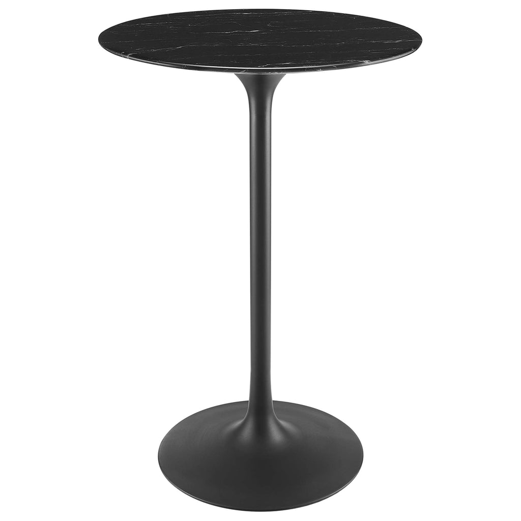 Lippa Round Faux Marble Bar Table by Modway