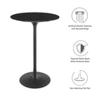 Lippa Round Faux Marble Bar Table by Modway