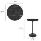Lippa Round Faux Marble Bar Table by Modway