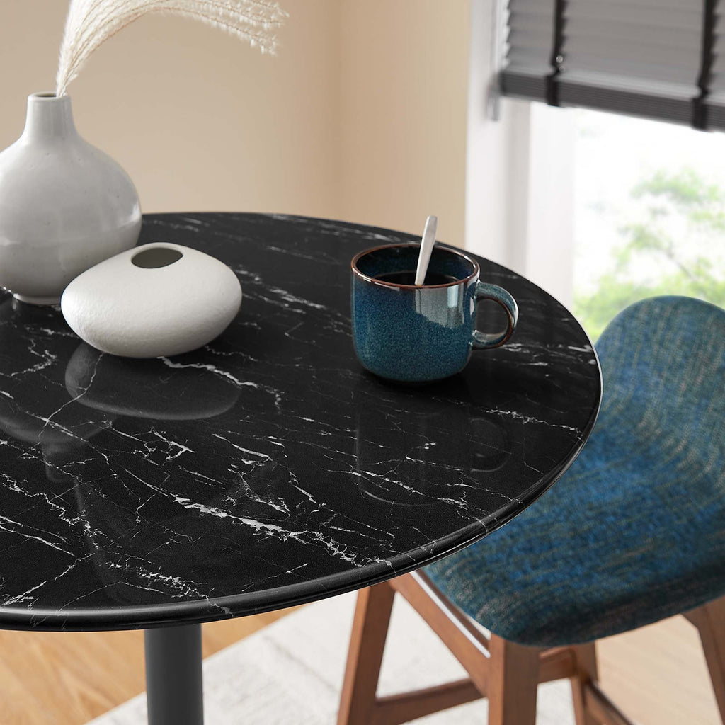 Lippa Round Faux Marble Bar Table by Modway
