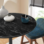Lippa Round Faux Marble Bar Table by Modway