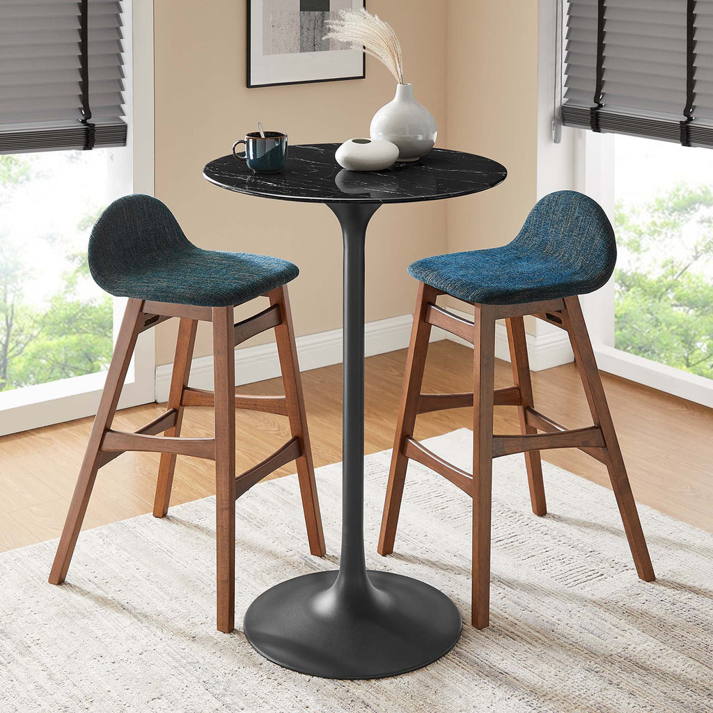 Lippa Round Faux Marble Bar Table by Modway