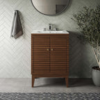Ledger 24" Wood Bathroom Vanity Cabinet (Sink Basin Not Included) by Modway