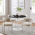 Lippa Round Faux Marble Dining Table by Modway