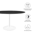 Lippa 54" Oval Faux Marble Dining Table by Modway - EEI-5185