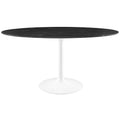 Lippa 60" Oval Faux Marble Dining Table by Modway - EEI-5186