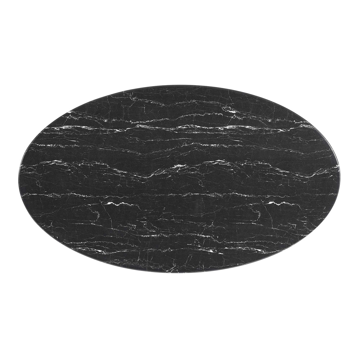 Lippa 60" Oval Faux Marble Dining Table by Modway - EEI-5186