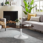 Lippa Round Wood Coffee Table by Modway