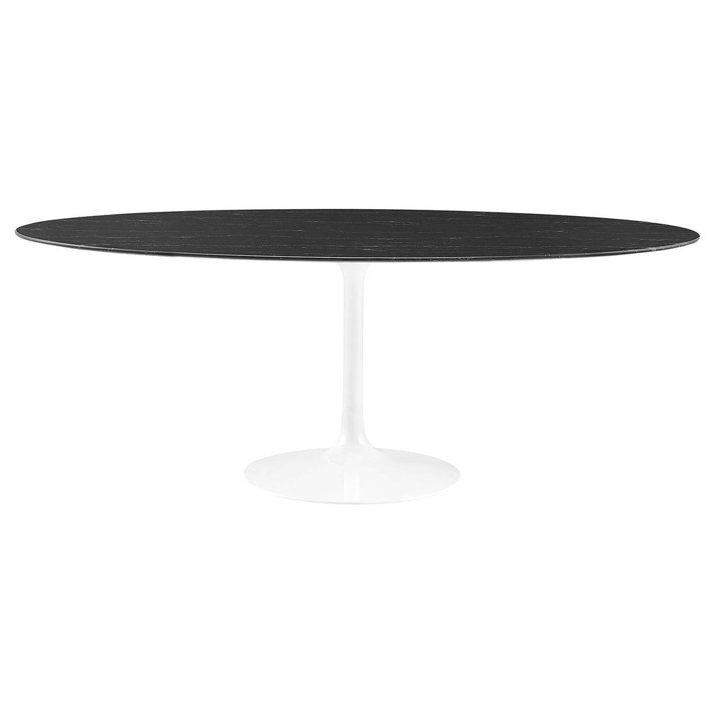 Lippa 78" Oval Faux Marble Dining Table by Modway - EEI-5198