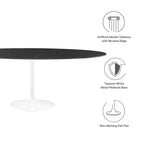 Lippa 78" Oval Faux Marble Dining Table by Modway - EEI-5198