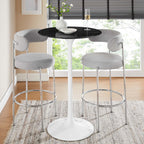 Lippa Round Faux Marble Bar Table by Modway