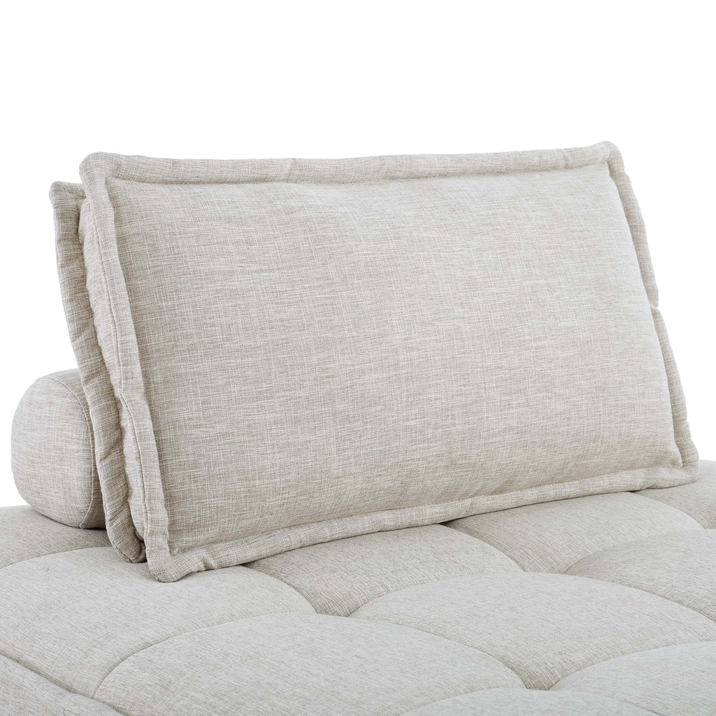 Saunter 5-Piece Tufted Fabric Fabric Sectional Sofa by Modway