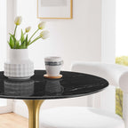 Lippa Round Faux Marble Dining Table by Modway