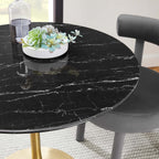 Lippa Round Faux Marble Dining Table by Modway