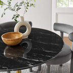 Lippa Round Faux Marble Dining Table by Modway