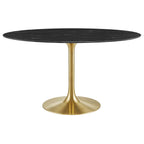 Lippa 54" Oval Faux Marble Dining Table by Modway - EEI-5242