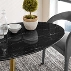 Lippa 54" Oval Faux Marble Dining Table by Modway - EEI-5242