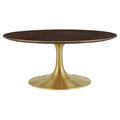 Lippa Round Wood Coffee Table by Modway