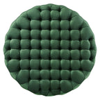 Amour Tufted Button Large Round Performance Velvet Ottoman by Modway