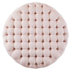 Amour Tufted Button Large Round Performance Velvet Ottoman by Modway