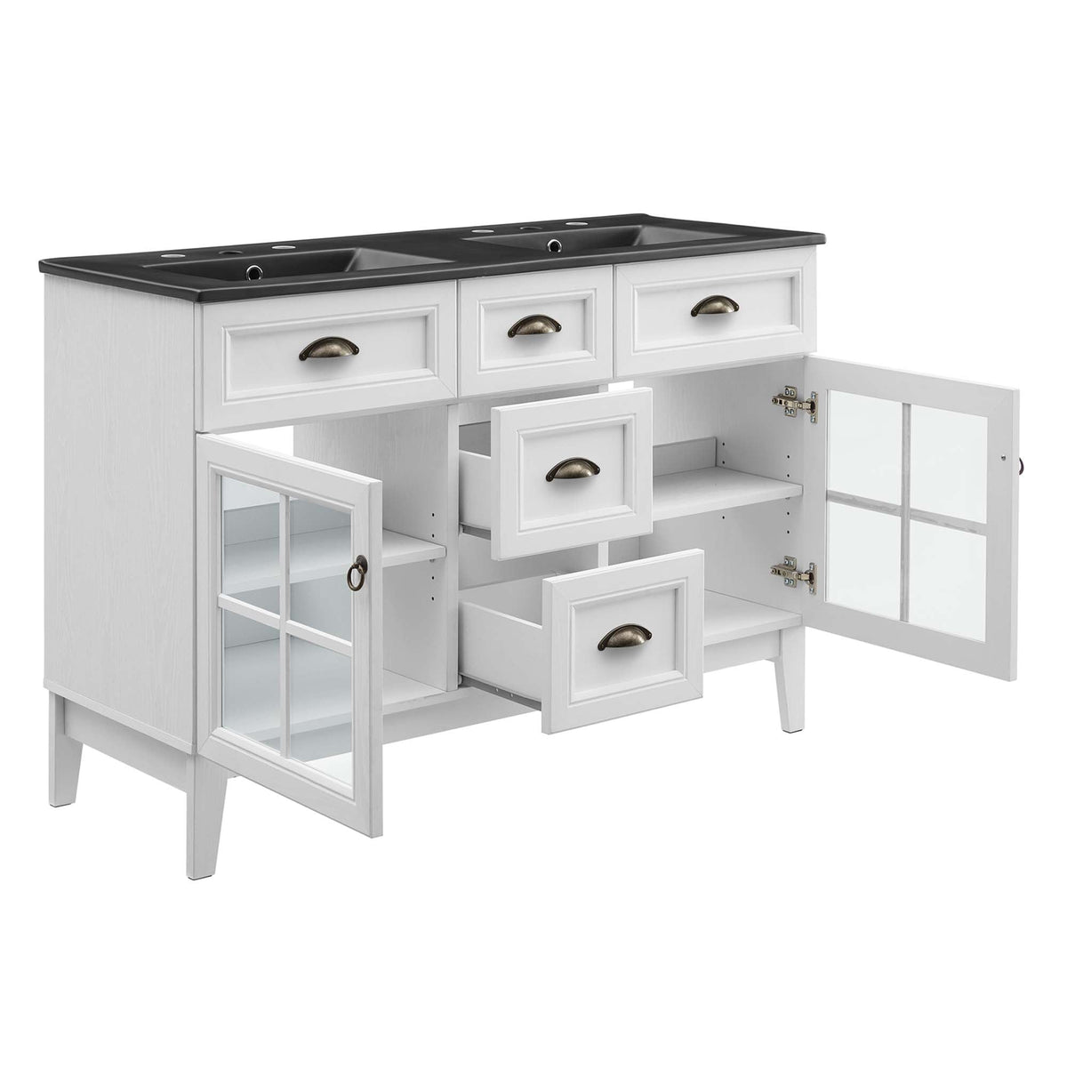 Isle 48" Double Bathroom Vanity Cabinet by Modway - EEI-5480