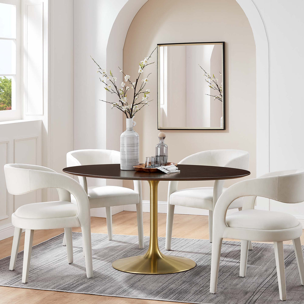 Lippa 60" Oval Wood Dining Table by Modway - EEI-5524