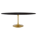 Lippa 78" Oval Faux Marble Dining Table by Modway - EEI-5528
