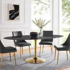 Lippa 78" Oval Faux Marble Dining Table by Modway - EEI-5528