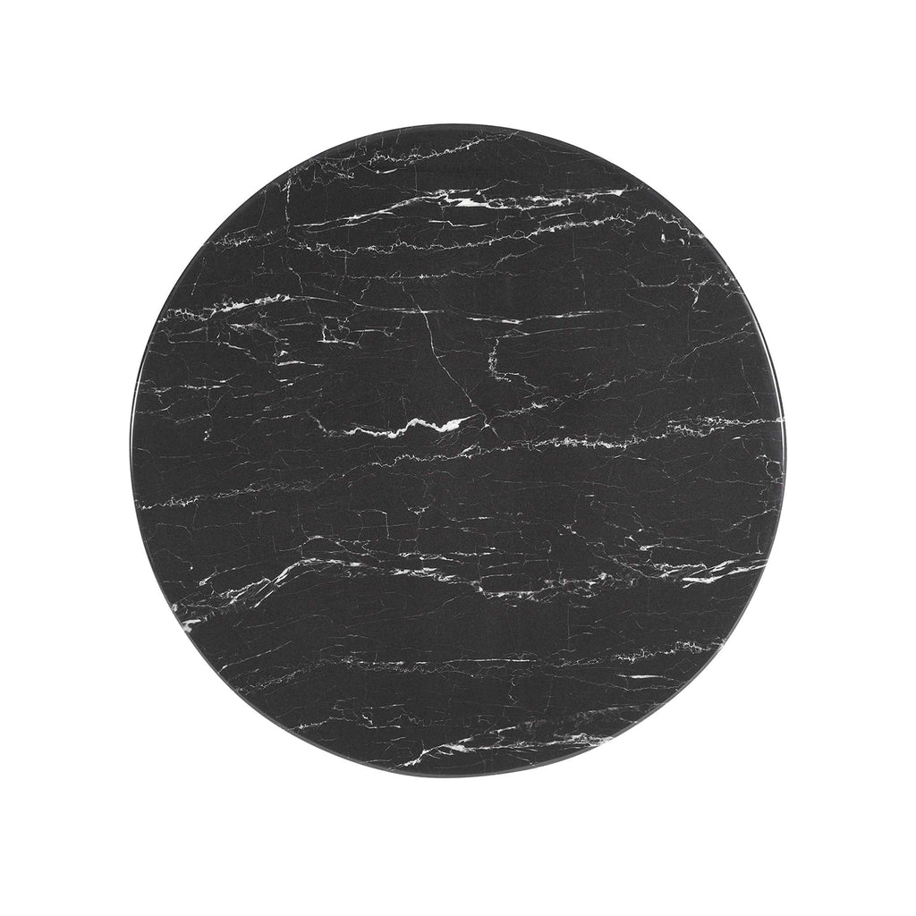 Lippa Round Faux Marble Bar Table by Modway