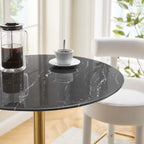 Lippa Round Faux Marble Bar Table by Modway
